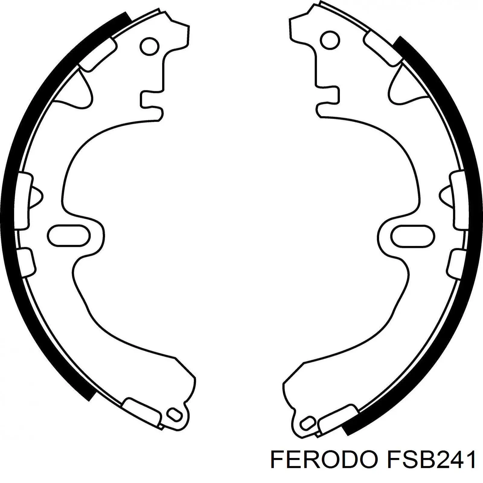 FSB241 Ferodo колодки гальмові задні, барабанні