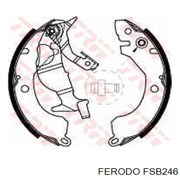 FSB246 Ferodo колодки гальмові задні, барабанні