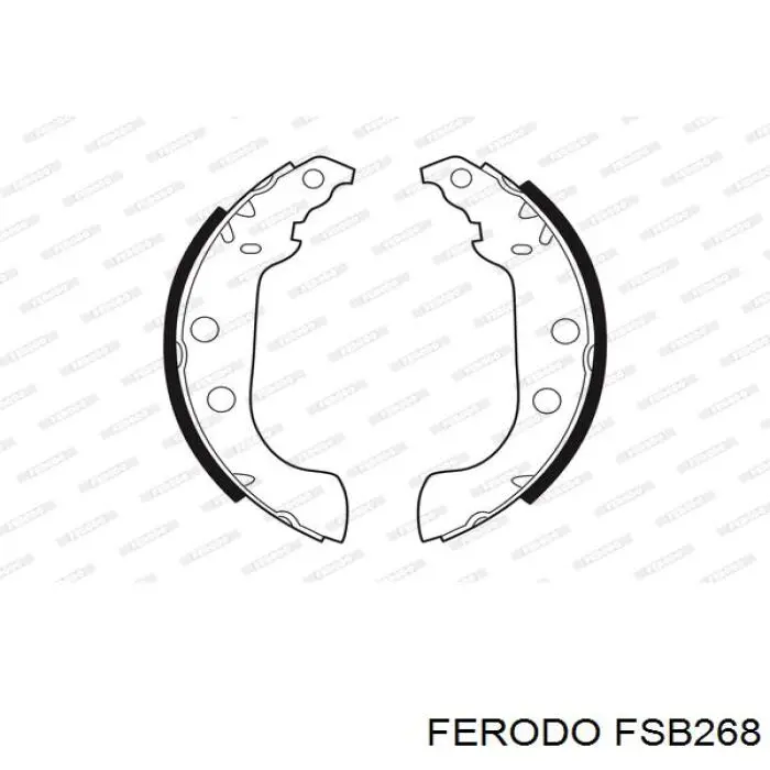 Колодки гальмові задні, барабанні Ferodo FSB268 ціна, від 17.06 USD
