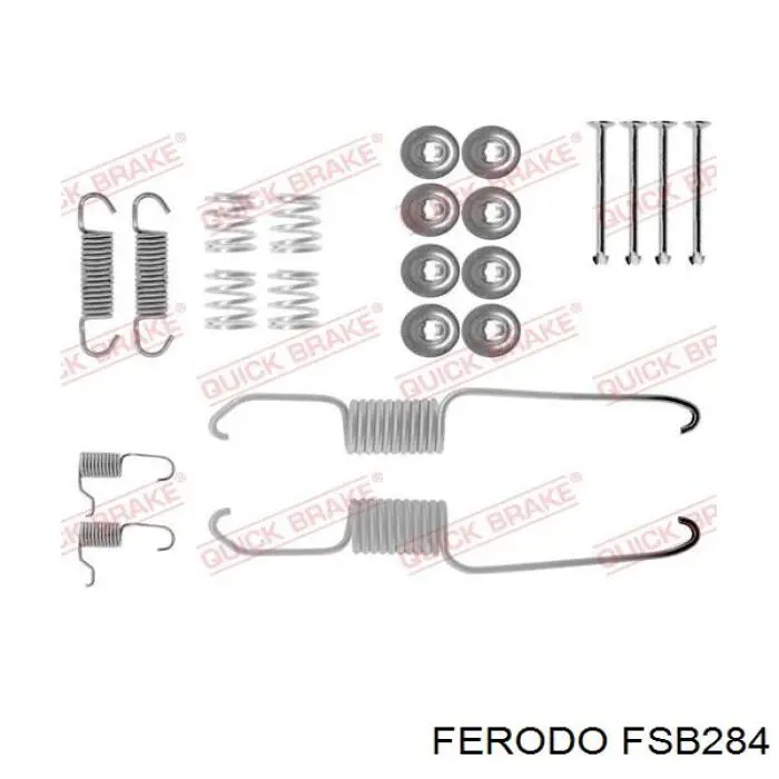 FSB284 Ferodo колодки гальмові задні, барабанні