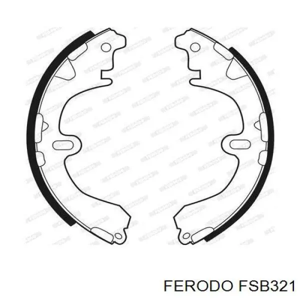 Колодки гальмові задні, барабанні Ferodo FSB321 ціна, від 17.70 USD