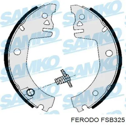 FSB325 Ferodo колодки гальмові задні, барабанні