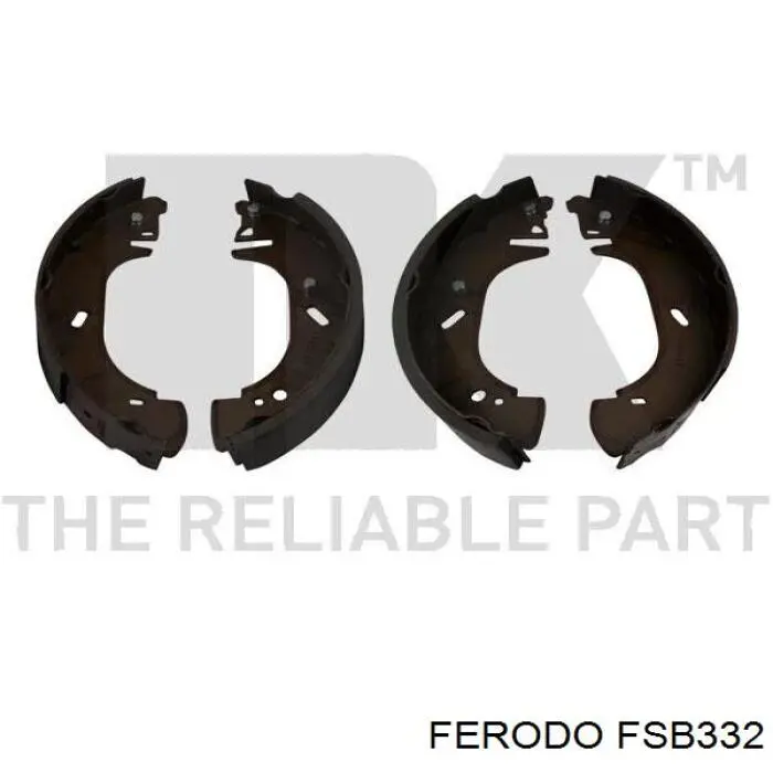 FSB332 Ferodo колодки гальмові задні, барабанні