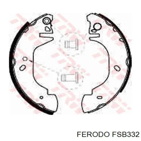 Колодки гальмові задні, барабанні Ferodo FSB332 ціна, від 25.45 USD