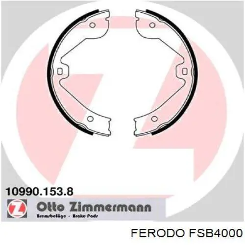 Колодки ручника / стоянкового гальма Ferodo FSB4000 ціна, від 35.42 USD
