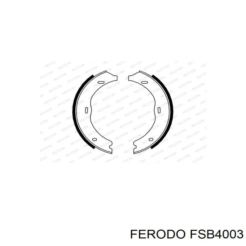 Колодки ручника / стоянкового гальма Ferodo FSB4003 ціна, від 19.65 USD