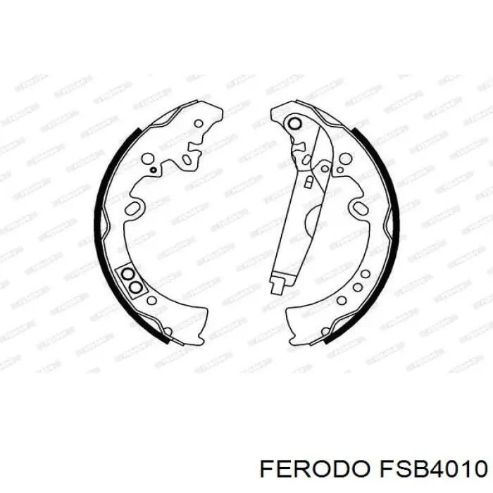 FSB4010 Ferodo колодки гальмові задні, барабанні