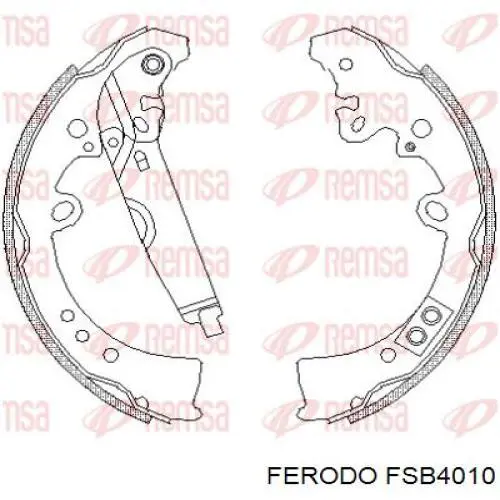 Купити FSB4010 Ferodo Колодки гальмові задні, барабанні