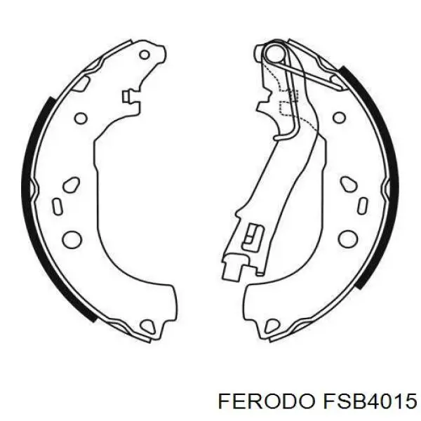 FSB4015 Ferodo колодки гальмові задні, барабанні