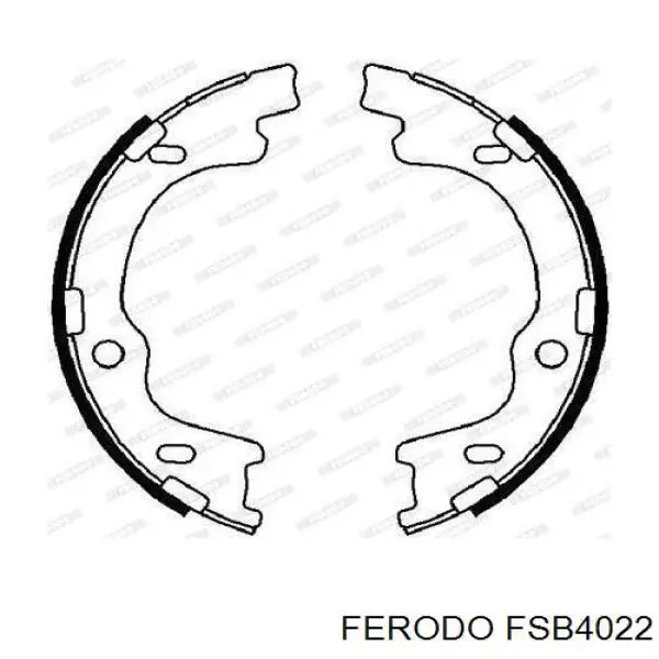 Колодки ручника / стоянкового гальма Ferodo FSB4022 ціна, від 27.59 USD