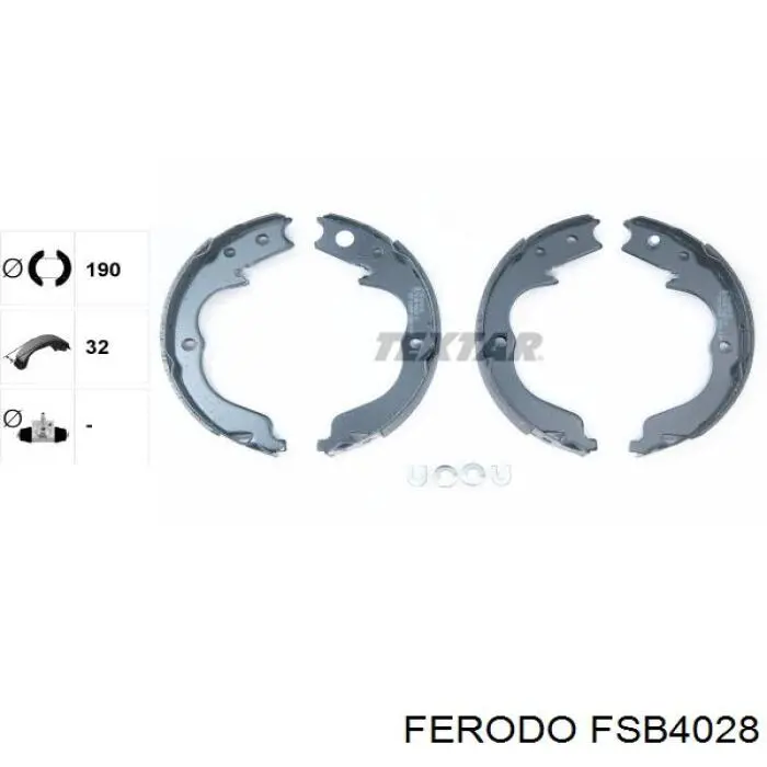 Колодки ручника FSB4028 Ferodo