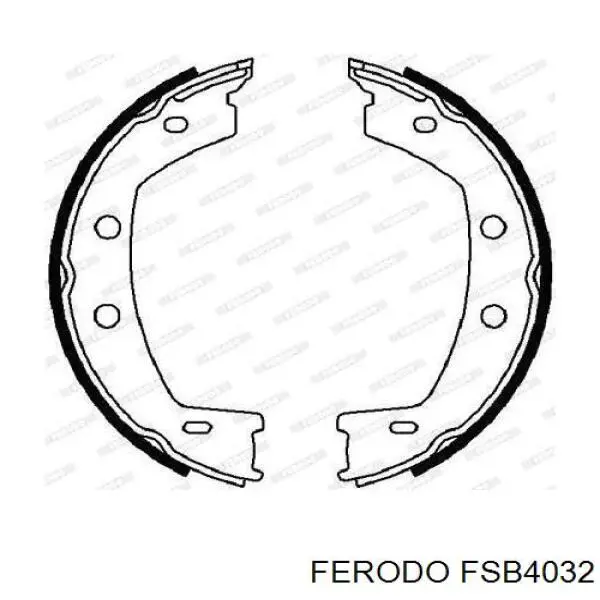 FSB4032 Ferodo колодки гальмові задні, барабанні