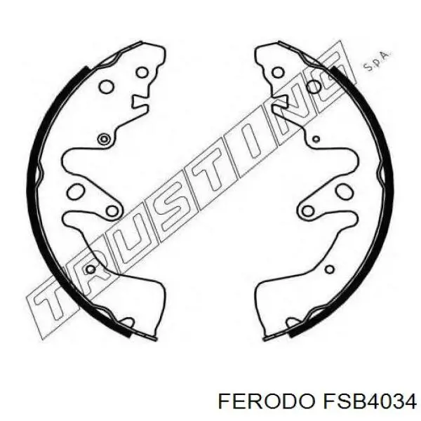 Гальма робочі задні ножні і гальмівні барабани Ferodo FSB4034