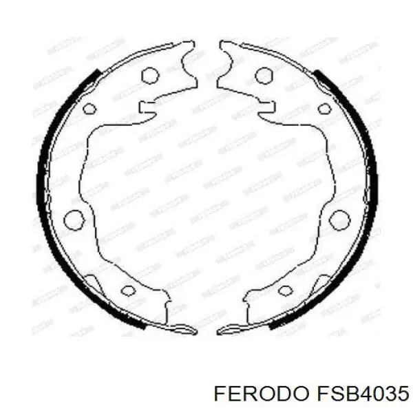 Купити FSB4035 Ferodo Гальмівні колодки гальма стоянки