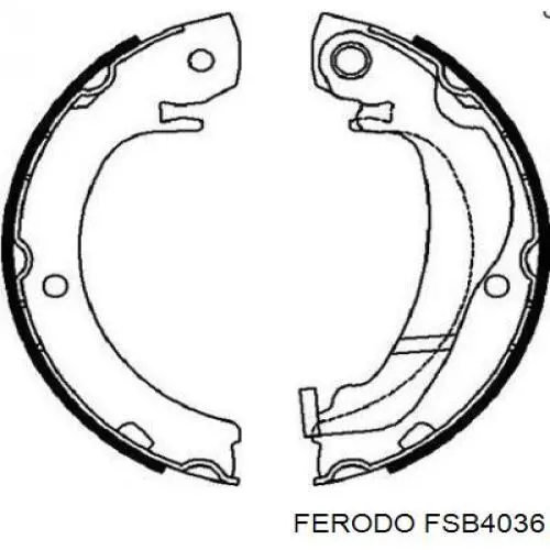 FSB4036 Ferodo колодки ручника/стоянкового гальма