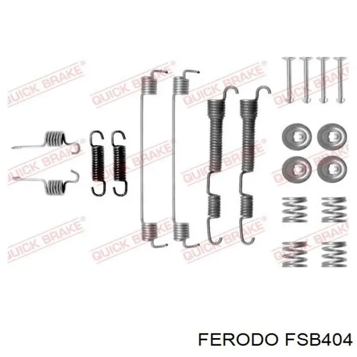 Колодки гальмові задні, барабанні Ferodo FSB404 ціна, від 16.52 USD