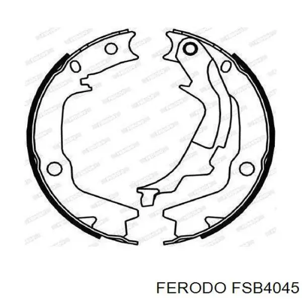 FSB4045 Ferodo колодки ручника/стоянкового гальма