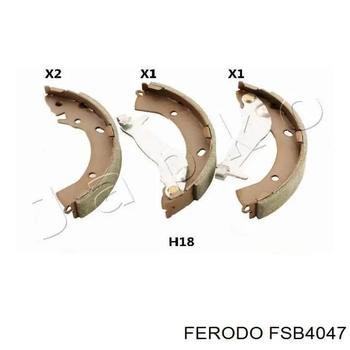 Колодки гальмові задні, барабанні Ferodo FSB4047 ціна, від 25.42 USD