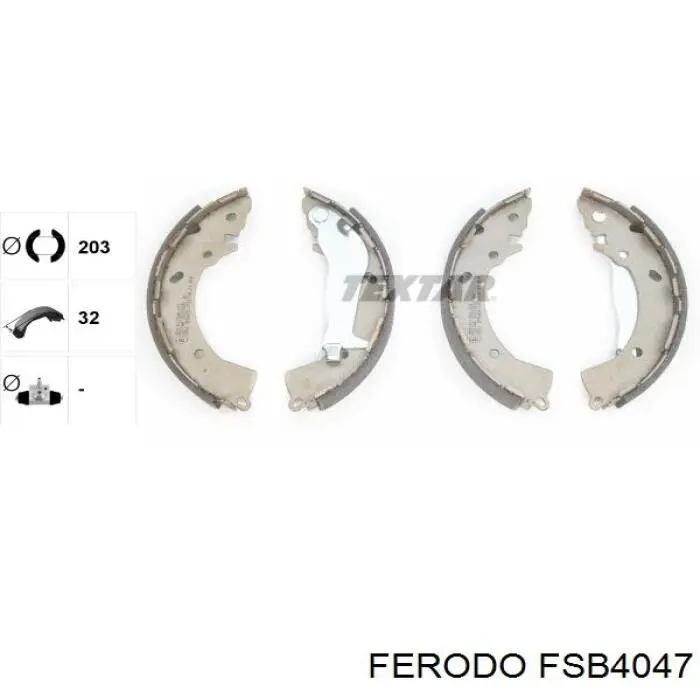 Купити FSB4047 Ferodo Колодки гальмові задні, барабанні