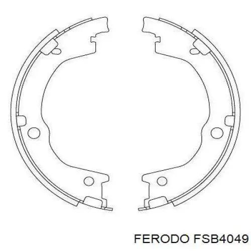 Колодки ручника / стоянкового гальма Ferodo FSB4049 ціна, від 36.21 USD