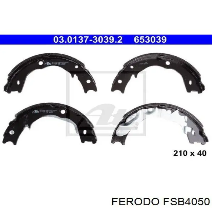 Колодки ручника / стоянкового гальма Ferodo FSB4050 ціна, від 31.41 USD