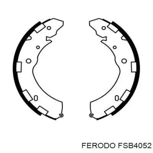 FSB4052 Ferodo Колодки гальмівні задні, барабанні