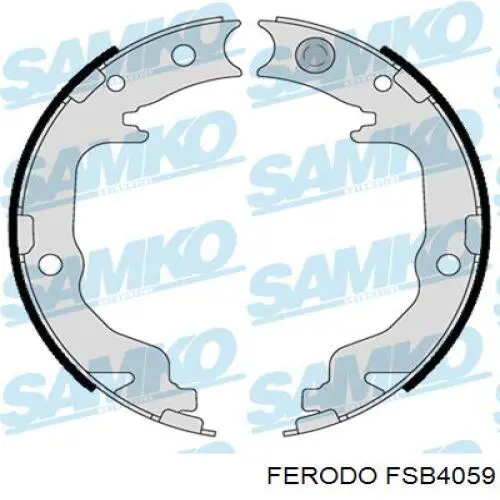 Колодки ручника / стоянкового гальма Ferodo FSB4059 ціна, від 30.37 USD