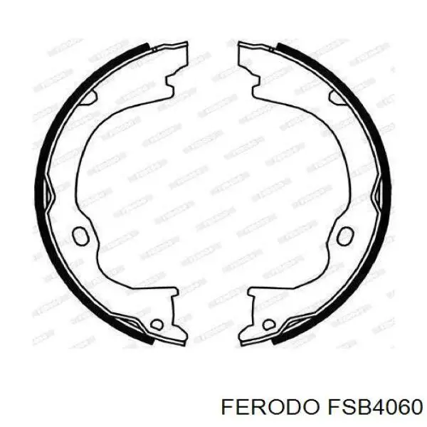 Колодки ручника / стоянкового гальма Ferodo FSB4060 ціна, від 31.70 USD