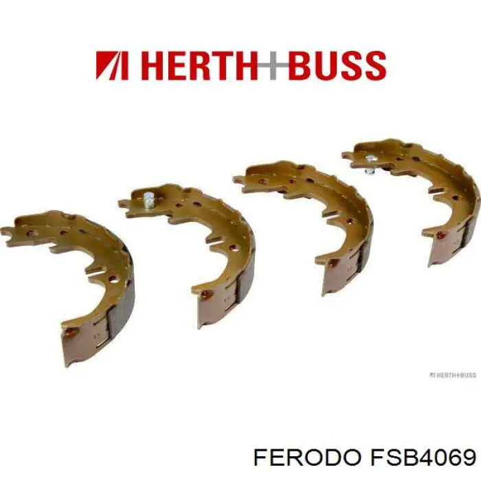 Колодки ручника / стоянкового гальма Ferodo FSB4069 ціна, від 20.72 USD