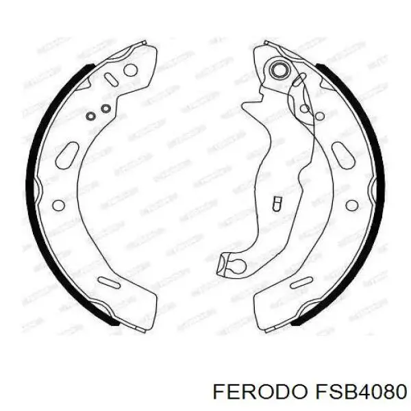 Колодки гальмові задні, барабанні FSB4080 Ferodo