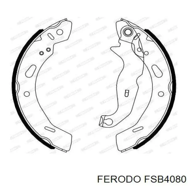FSB4080 Ferodo колодки гальмові задні, барабанні