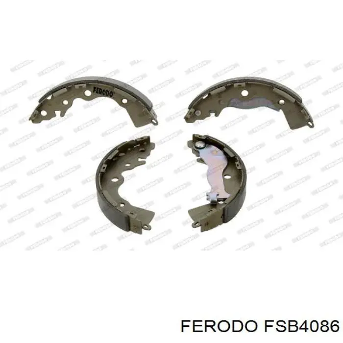 FSB4086 Ferodo колодки гальмові задні, барабанні