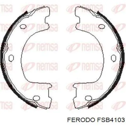 FSB4103 Ferodo колодки ручника/стоянкового гальма