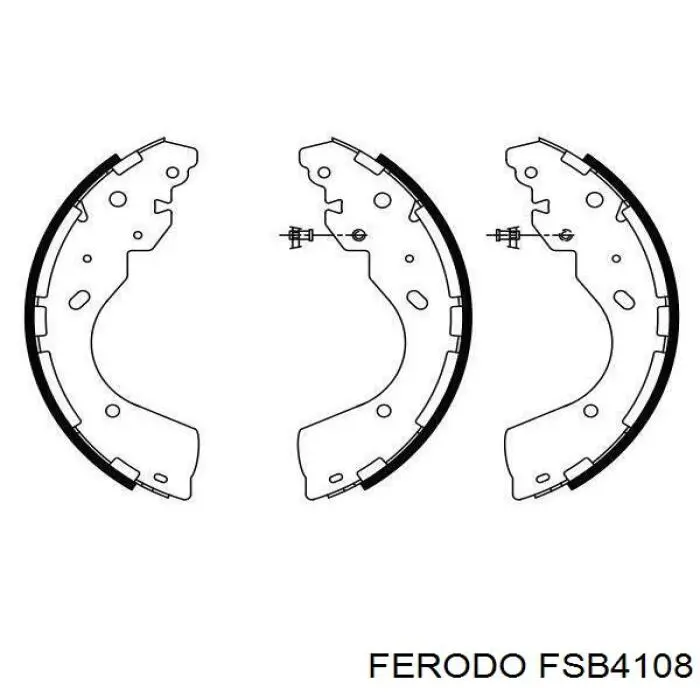 Колодки гальмові задні, барабанні FSB4108 Ferodo