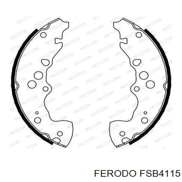 FSB4115 Ferodo колодки гальмові задні, барабанні