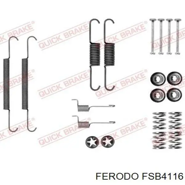 Купити FSB4116 Ferodo Гальмівні колодки гальма стоянки