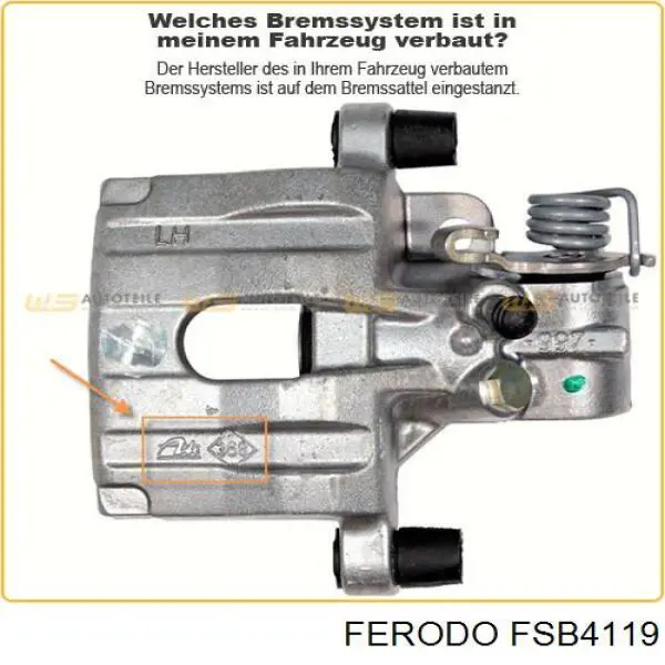 Колодки стоянкового гальма ABS 9257