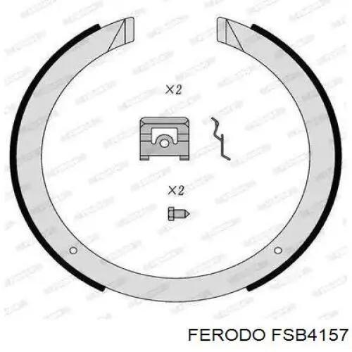 Купити FSB4157 Ferodo Гальмівні колодки гальма стоянки