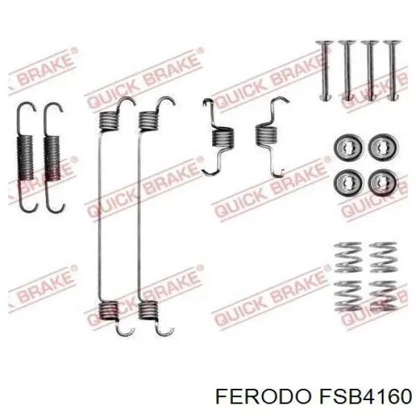 FSB4160 Ferodo колодки гальмові задні, барабанні