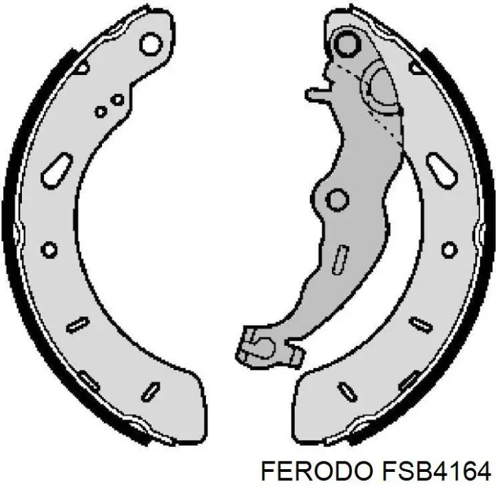 FSB4164 Ferodo колодки гальмові задні, барабанні