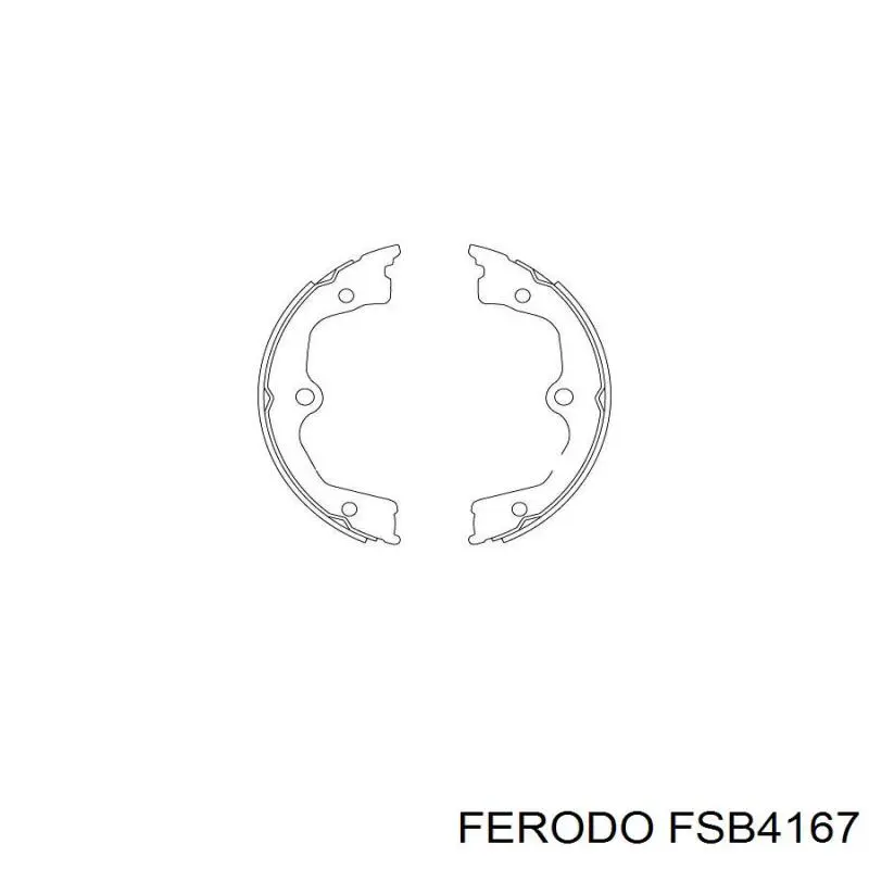 FSB4167 Ferodo колодки ручника/стоянкового гальма
