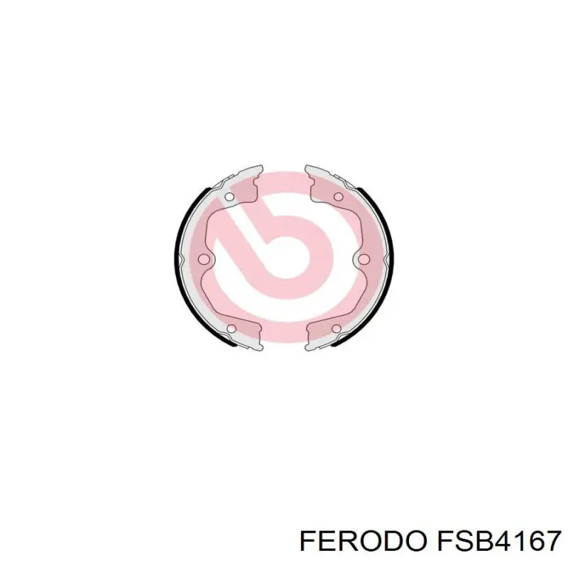 Колодки ручника / стоянкового гальма Ferodo FSB4167 ціна, від 33.73 USD
