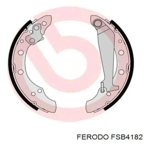 Колодки гальмові задні, барабанні Ferodo FSB4182 ціна, від 15.20 USD
