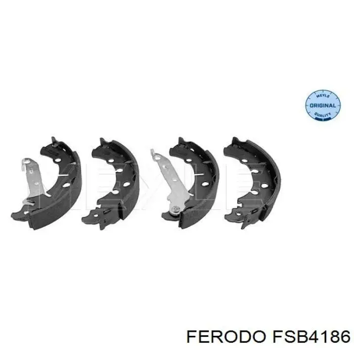 Колодки гальмові задні, барабанні FSB4186 Ferodo