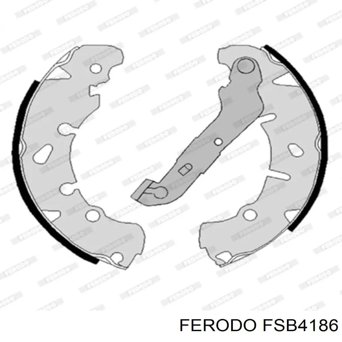 Купити FSB4186 Ferodo Колодки гальмові задні, барабанні