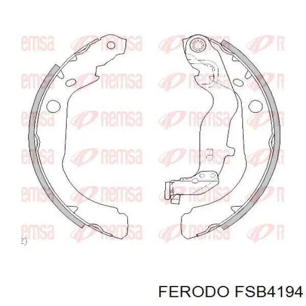 Купити FSB4194 Ferodo Колодки гальмові задні, барабанні