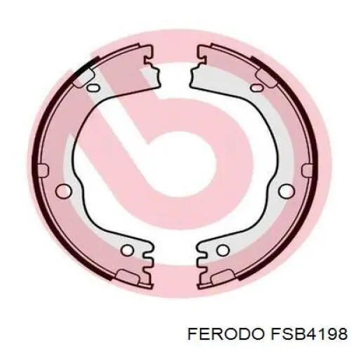 Колодки ручника / стоянкового гальма Ferodo FSB4198 ціна, від 37.10 USD