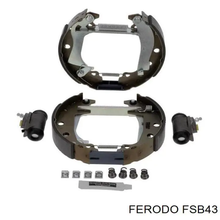 FSB43 Ferodo колодки гальмові задні, барабанні