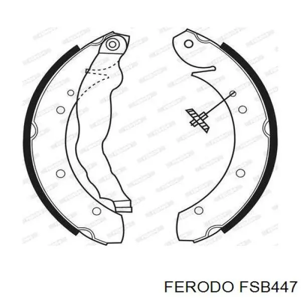 Колодки гальмові задні, барабанні Ferodo FSB447 ціна, від 26.20 USD