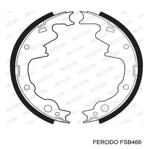 FSB466 Ferodo Колодки гальмівні задні, барабанні